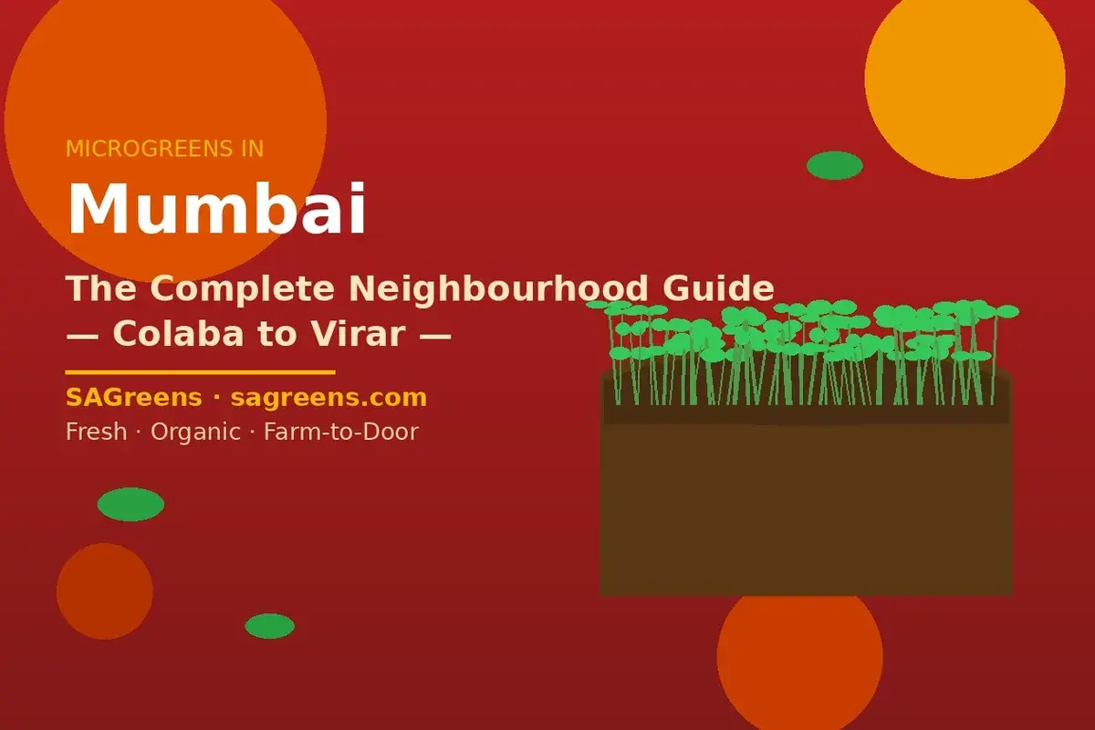 Microgreens in Mumbai all 35 areas complete guide – growing tips for every suburb from Colaba to Virar, variety selection for Mumbai humidity by SAGreens