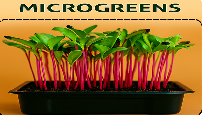 Fresh organic Beetroot Microgreens - buy microgreens online Pune | SAGreens