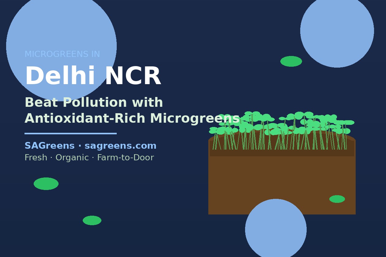 Microgreens in Delhi NCR: Fight Pollution, Boost Immunity & Grow Fresh Greens at Home | Fresh microgreens blog | SAGreens